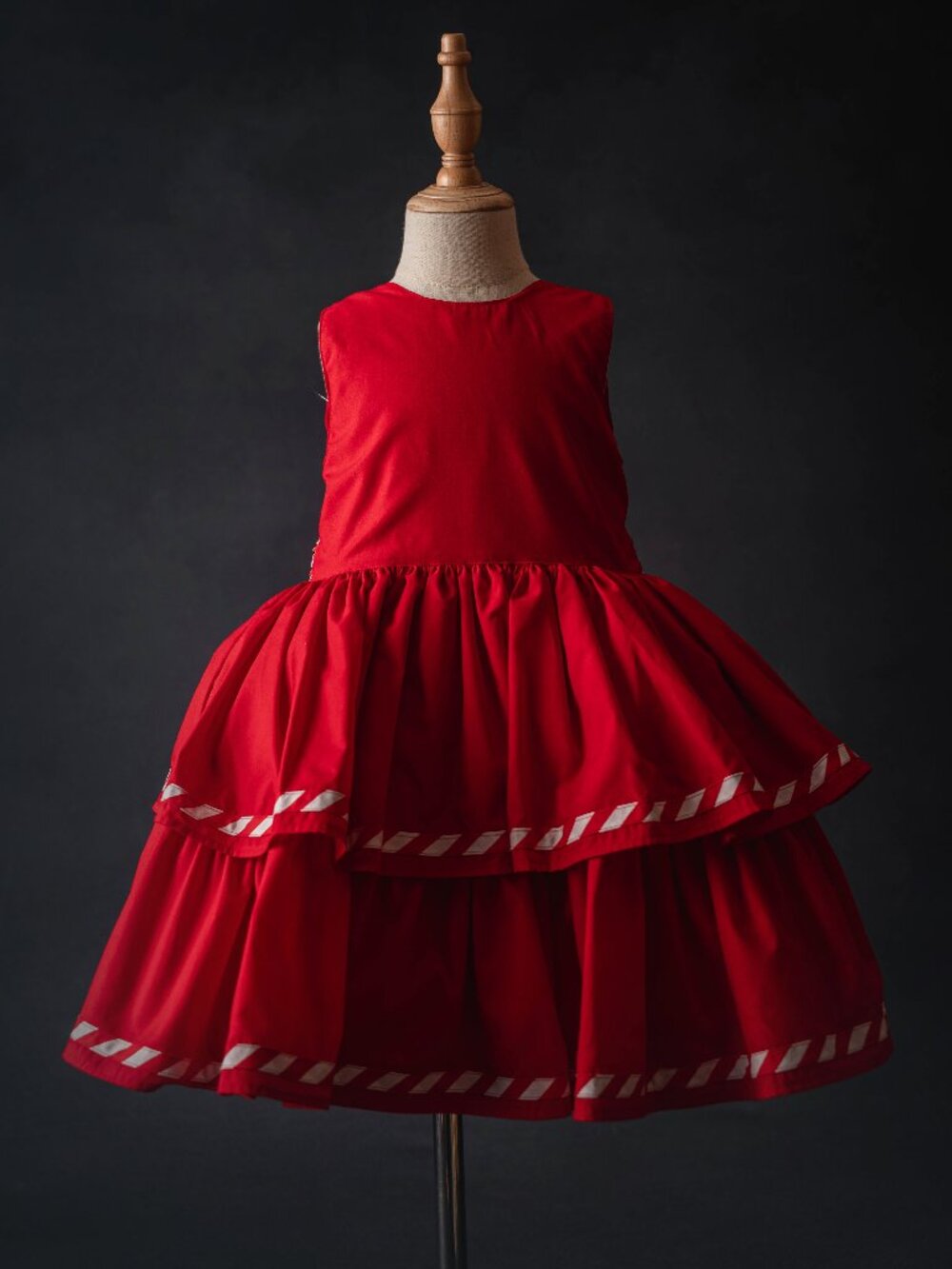 Bubbles Baby Clothing Candy Cane Twirl Dress, size 5